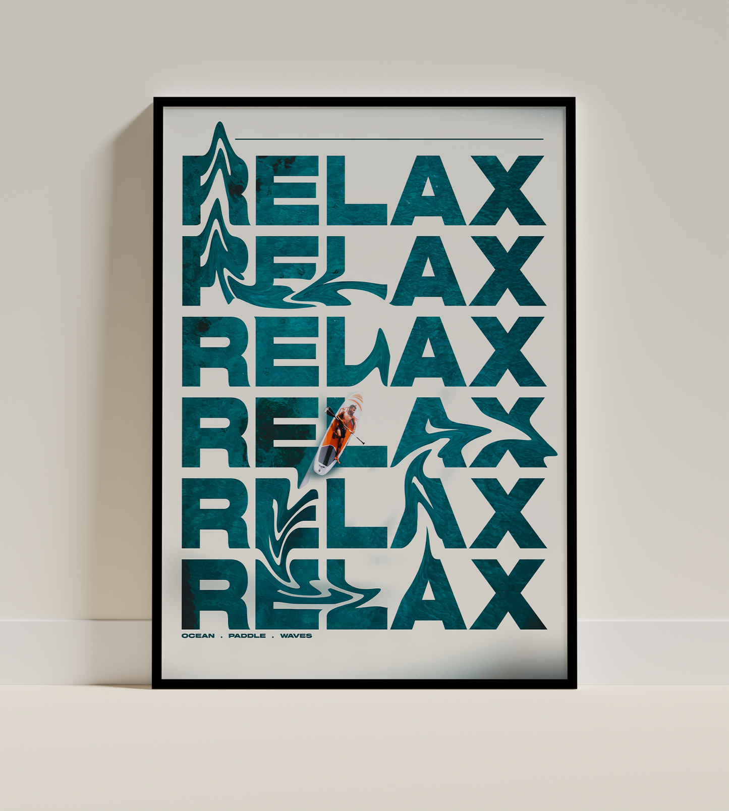 Relax poster design