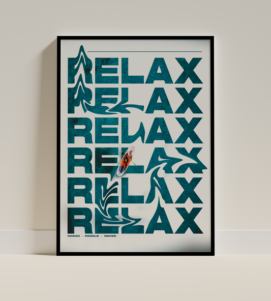 Relax poster design